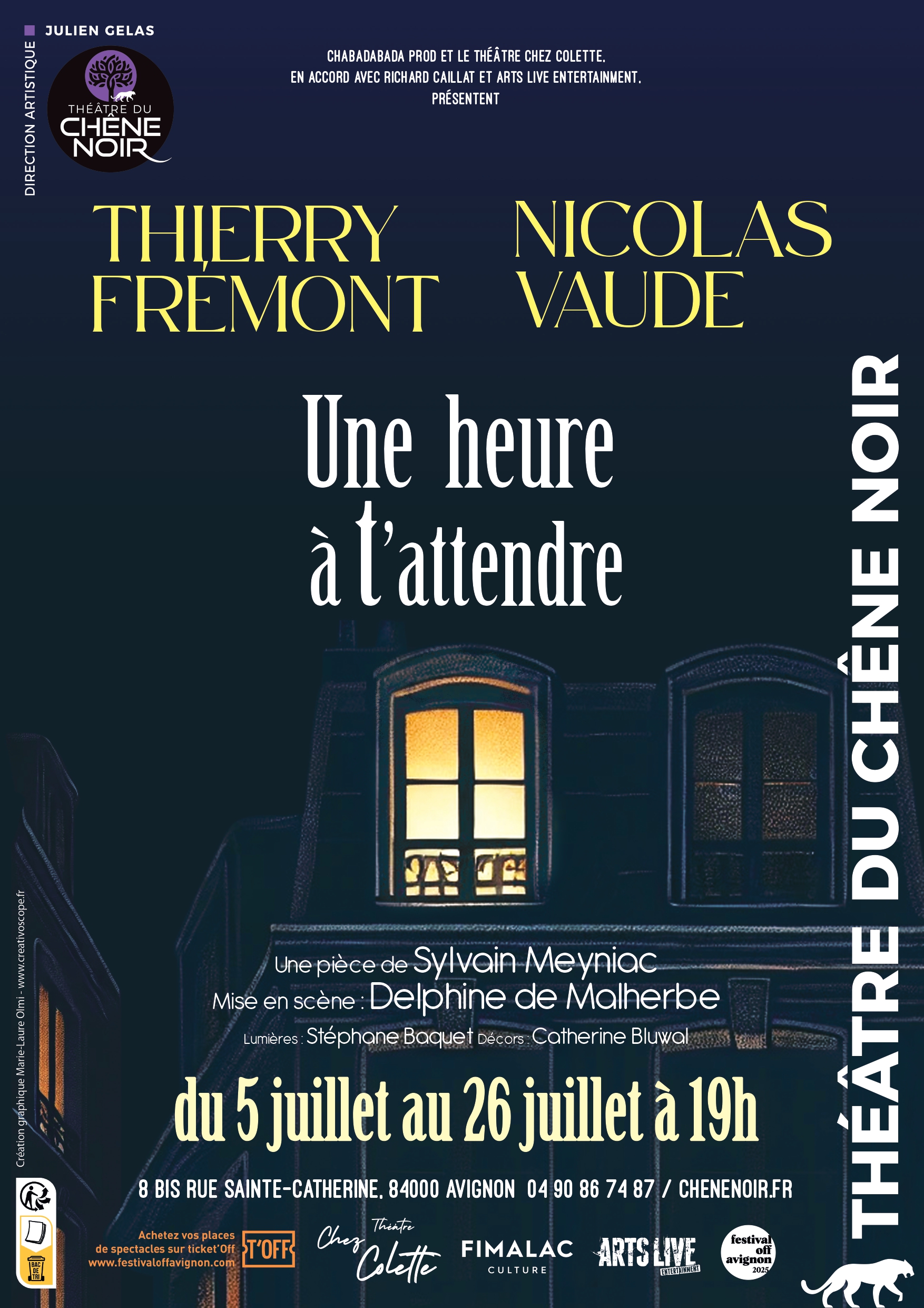 Une heure à t'attendre affiche Avignon